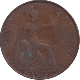 1918 PENNY ( FINE ) KN - PENNY - Cambridgeshire Coins