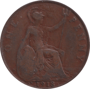 1918 PENNY ( FINE ) - PENNY - Cambridgeshire Coins