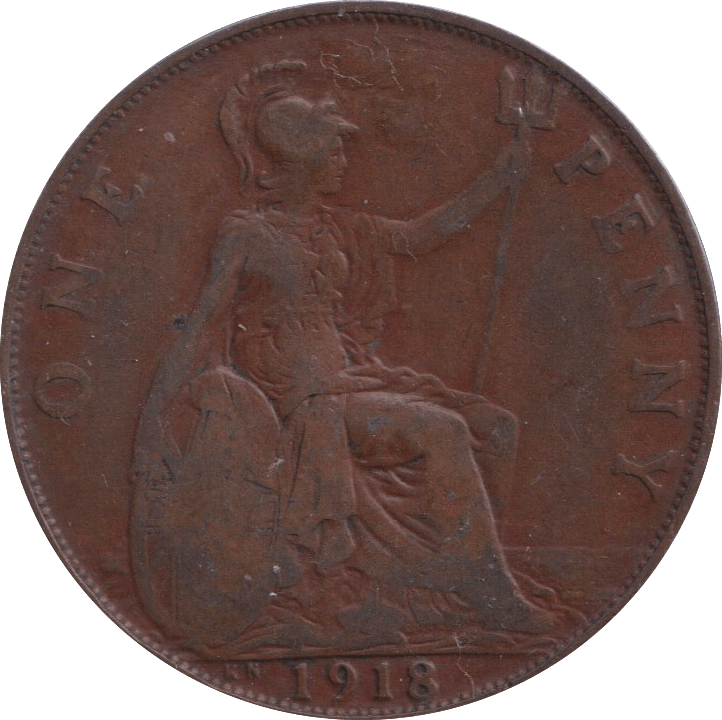 1918 PENNY ( FINE ) - PENNY - Cambridgeshire Coins