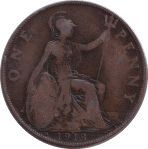 1918 PENNY ( FINE ) - PENNY - Cambridgeshire Coins