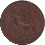 1918 PENNY ( FINE ) - PENNY - Cambridgeshire Coins