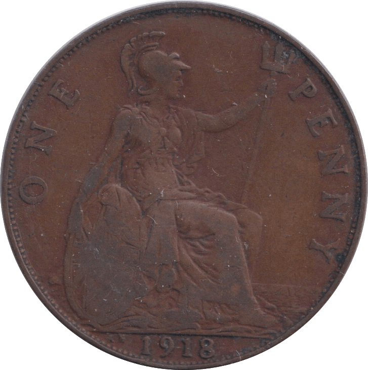 1918 PENNY ( FINE ) - PENNY - Cambridgeshire Coins