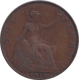 1918 PENNY ( FINE ) - PENNY - Cambridgeshire Coins