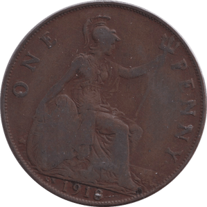 1918 PENNY ( FINE ) - PENNY - Cambridgeshire Coins