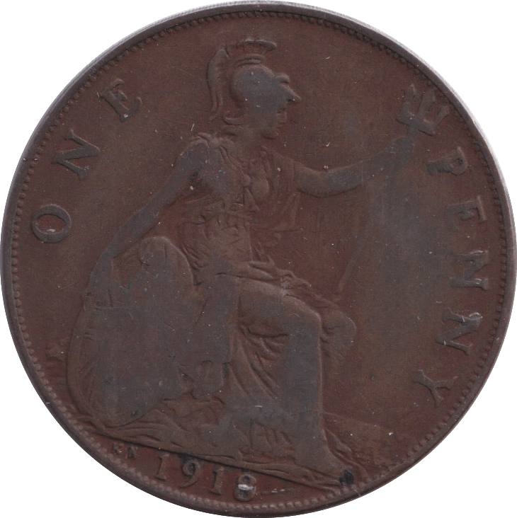 1918 PENNY ( FINE ) - PENNY - Cambridgeshire Coins