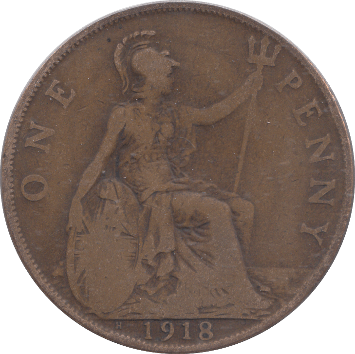 1918 PENNY ( FINE ) - PENNY - Cambridgeshire Coins