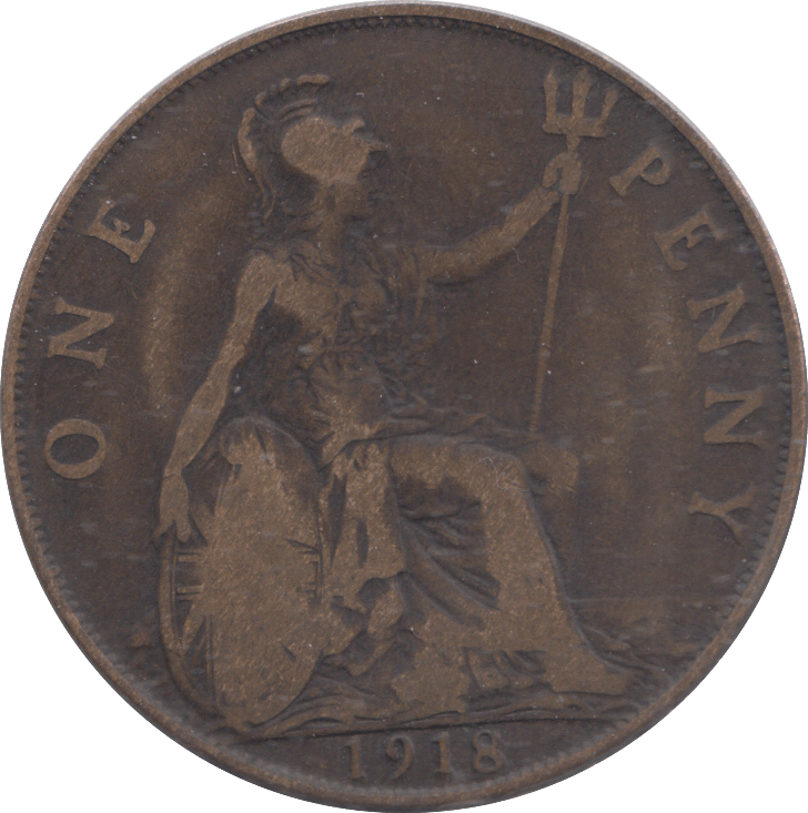 1918 PENNY ( FINE ) - PENNY - Cambridgeshire Coins