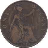 1918 PENNY ( FINE ) - PENNY - Cambridgeshire Coins