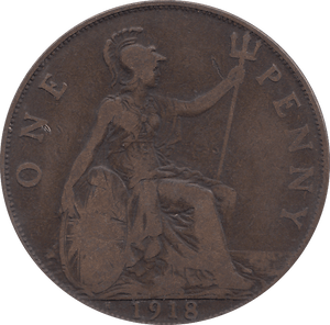 1918 PENNY ( GF ) H - PENNY - Cambridgeshire Coins