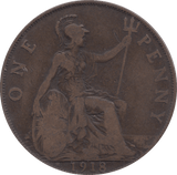 1918 PENNY ( GF ) H - PENNY - Cambridgeshire Coins