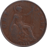 1918 PENNY ( NF ) KN - PENNY - Cambridgeshire Coins
