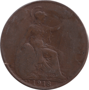 1918 PENNY ( NF ) - PENNY - Cambridgeshire Coins
