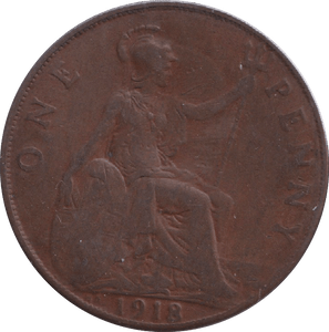 1918 PENNY ( NF ) - PENNY - Cambridgeshire Coins