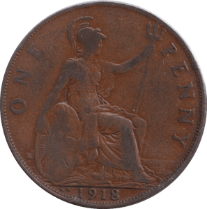 1918 PENNY ( NF ) - PENNY - Cambridgeshire Coins