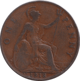 1918 PENNY ( NF ) - PENNY - Cambridgeshire Coins