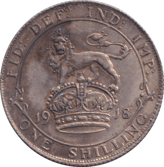 1918 SHILLING ( EF ) 5 - SHILLING - Cambridgeshire Coins