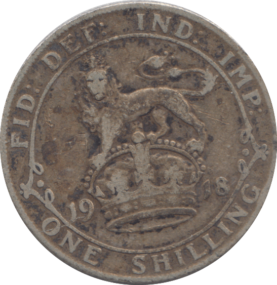 1918 SHILLING ( FINE ) - SHILLING - Cambridgeshire Coins