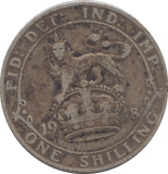 1918 SHILLING ( FINE ) - SHILLING - Cambridgeshire Coins
