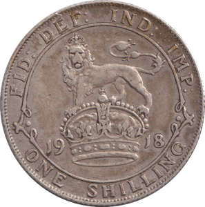 1918 SHILLING ( GVF ) - SHILLING - Cambridgeshire Coins