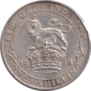 1918 SHILLING ( GVF ) - SHILLING - Cambridgeshire Coins