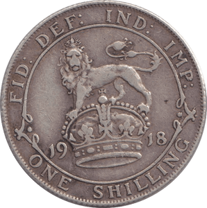 1918 SHILLING ( GVF ) - SHILLING - Cambridgeshire Coins