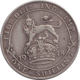 1918 SHILLING ( GVF ) - SHILLING - Cambridgeshire Coins