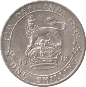 1918 SHILLING ( GVF ) - Shilling - Cambridgeshire Coins