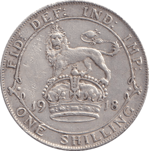 1918 SHILLING ( GVF ) - SHILLING - Cambridgeshire Coins