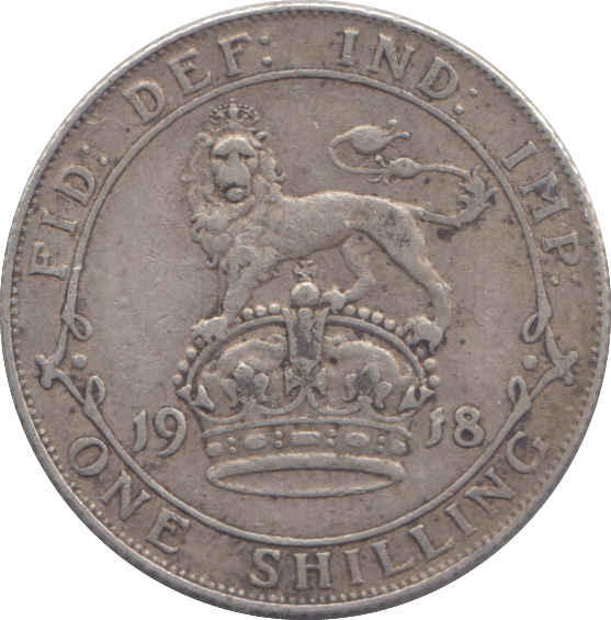 1918 SHILLING ( VF ) - SHILLING - Cambridgeshire Coins