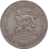 1918 SHILLING ( VF ) - SHILLING - Cambridgeshire Coins