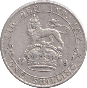 1918 SHILLING ( VF ) - SHILLING - Cambridgeshire Coins