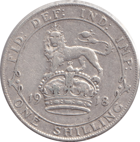 1918 SHILLING ( VF ) - SHILLING - Cambridgeshire Coins