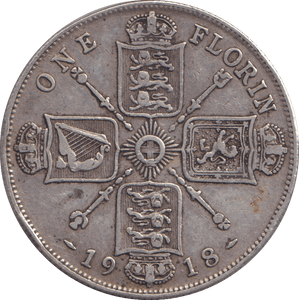 1918 SHILLING ( VF ) - SHILLING - Cambridgeshire Coins