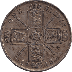 1918 SHILLING ( VF ) - SHILLING - Cambridgeshire Coins