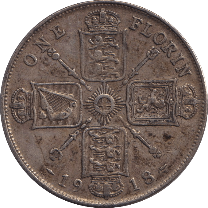 1918 SHILLING ( VF ) - SHILLING - Cambridgeshire Coins