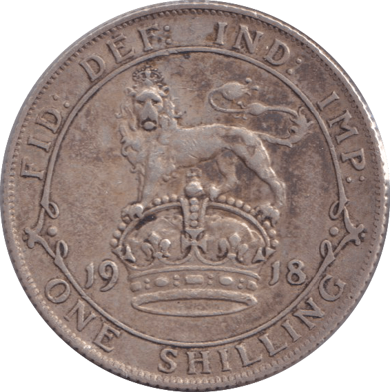 1918 SHILLING ( VF ) - SHILLING - Cambridgeshire Coins