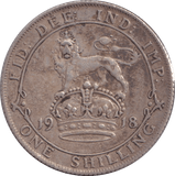 1918 SHILLING ( VF ) - SHILLING - Cambridgeshire Coins