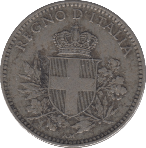 1918 SILVER 20 CENTESIMI ITALY - SILVER WORLD COINS - Cambridgeshire Coins
