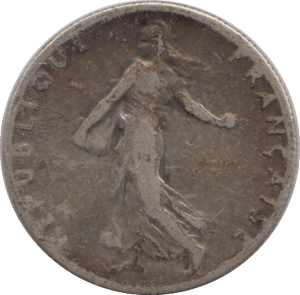 1918 SILVER 50 CENT FRANCE - SILVER WORLD COINS - Cambridgeshire Coins