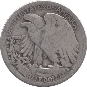 1918 SILVER HALF DOLLAR USA - SILVER WORLD COINS - Cambridgeshire Coins