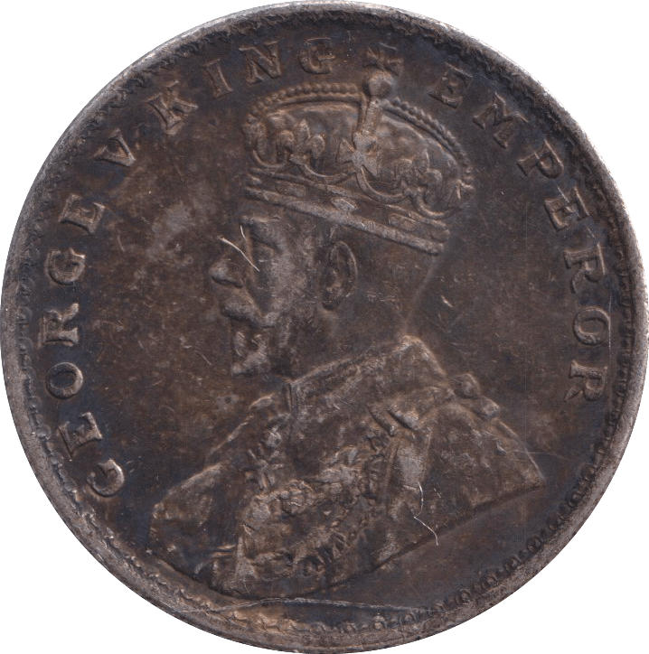 1918 SILVER ONE RUPEE INDIA - SILVER WORLD COINS - Cambridgeshire Coins