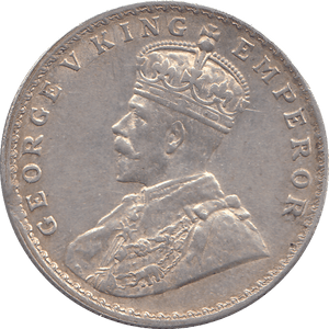 1918 SILVER RUPEE INDIA - SILVER WORLD COINS - Cambridgeshire Coins