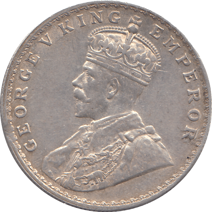 1918 SILVER RUPEE INDIA - SILVER WORLD COINS - Cambridgeshire Coins