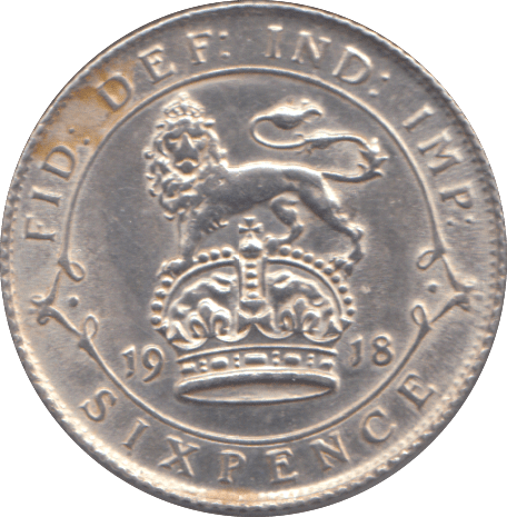 1918 SIXPENCE ( AUNC ) - SIXPENCE - Cambridgeshire Coins