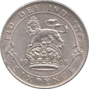 1918 SIXPENCE ( EF ) - SIXPENCE - Cambridgeshire Coins