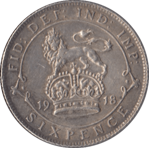 1918 SIXPENCE ( EF ) - Sixpence - Cambridgeshire Coins