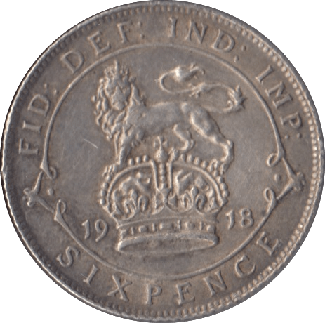 1918 SIXPENCE ( EF ) - Sixpence - Cambridgeshire Coins