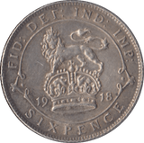 1918 SIXPENCE ( EF ) - Sixpence - Cambridgeshire Coins