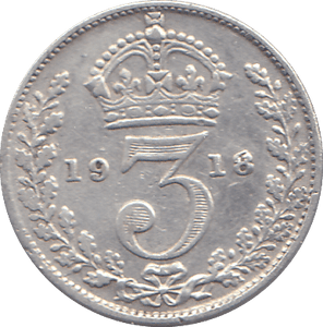 1918 SIXPENCE ( F ) - SIXPENCE - Cambridgeshire Coins