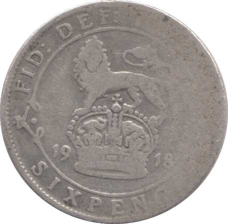 1918 SIXPENCE ( FINE ) - SIXPENCE - Cambridgeshire Coins